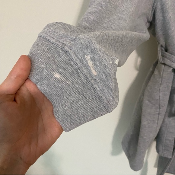 Savage x Fenty Gray Hooded Short Robe size XS/S - Picture 5 of 12